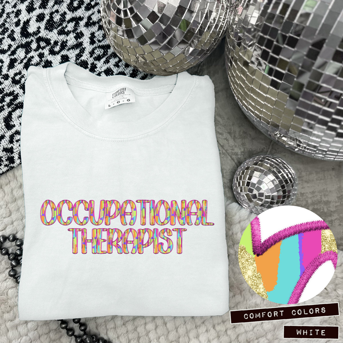 Occupational Therapist Juneberry Brushstrokes (Caplinger) DTF transfer