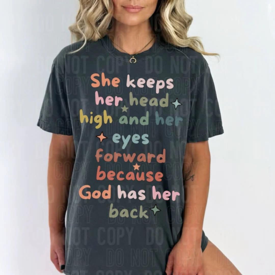 She keeps her head high and her eyes forward (SBB) 109872 DTF transfer