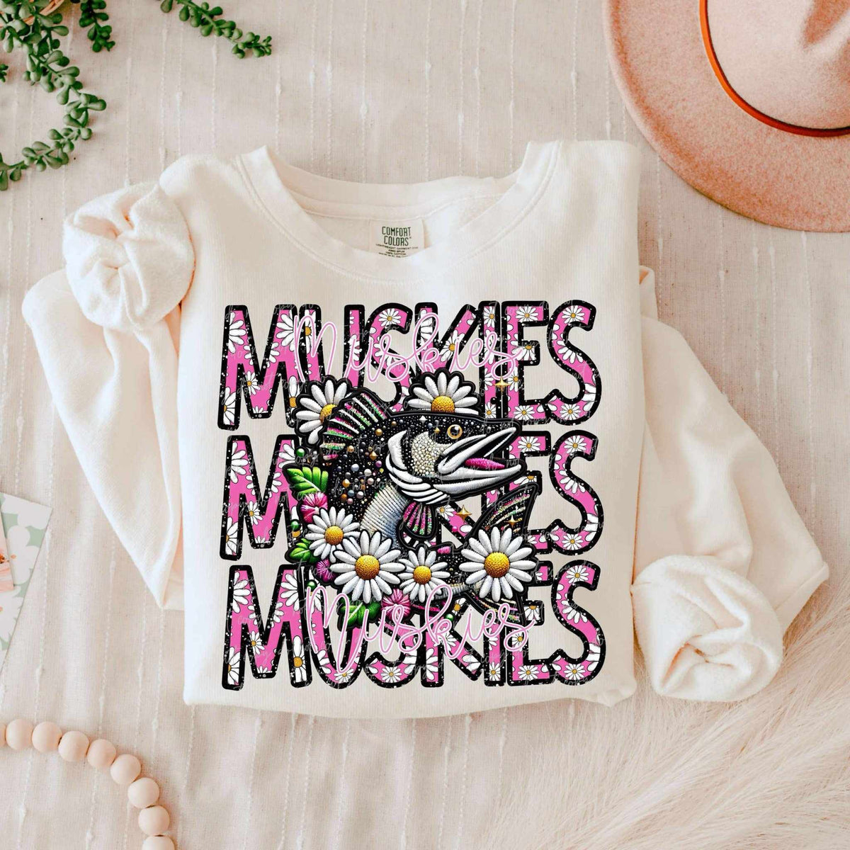 Muskies floral stacked 80676 DTF transfer