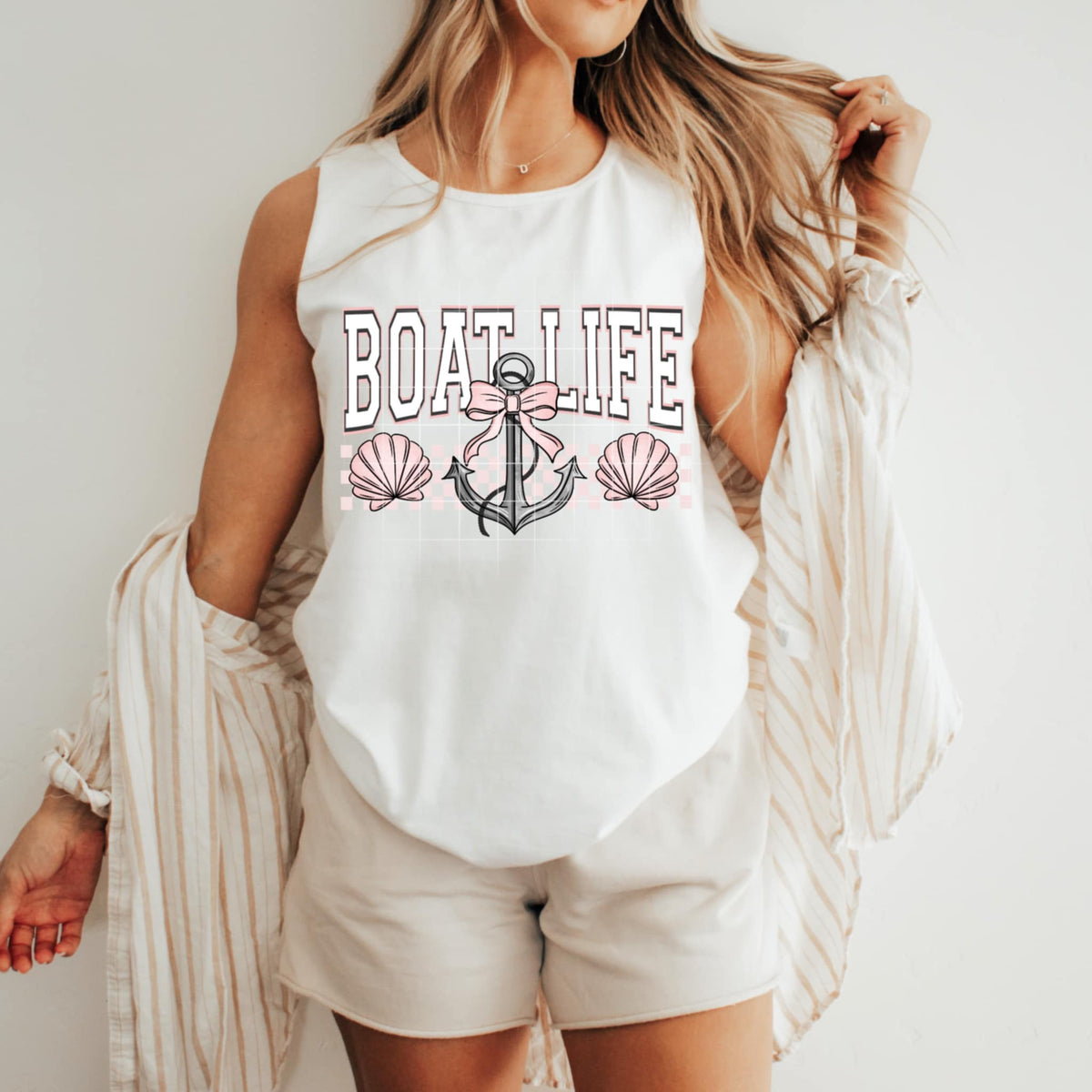 Boat life shells and anchor (CSC) 98973 DTF transfer