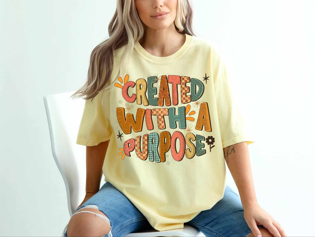 Created with a purpose 70120 DTF transfer