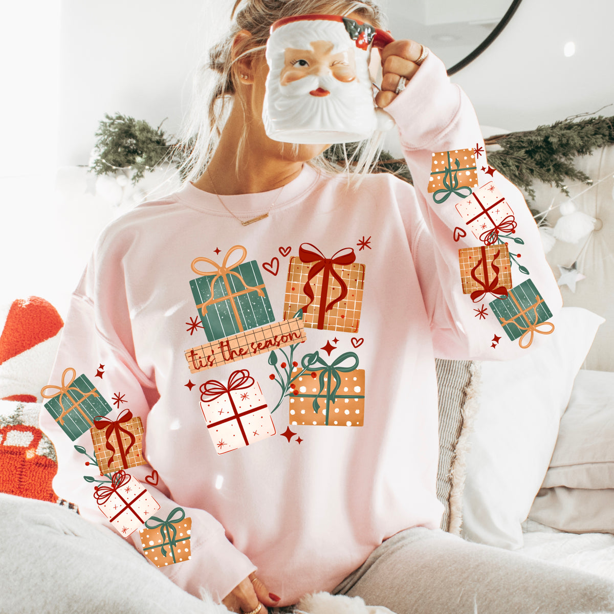 Tis the season presents (set two sleeves) (csc) DTF Transfer