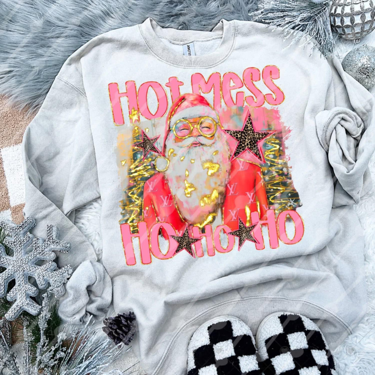 Hot Mess Ho Ho Ho (JBD) DTF transfer