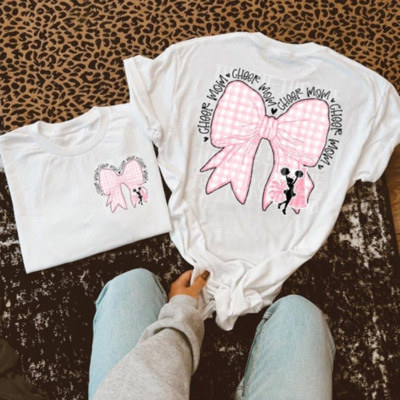 Cheer mom bow 95125 DTF transfer