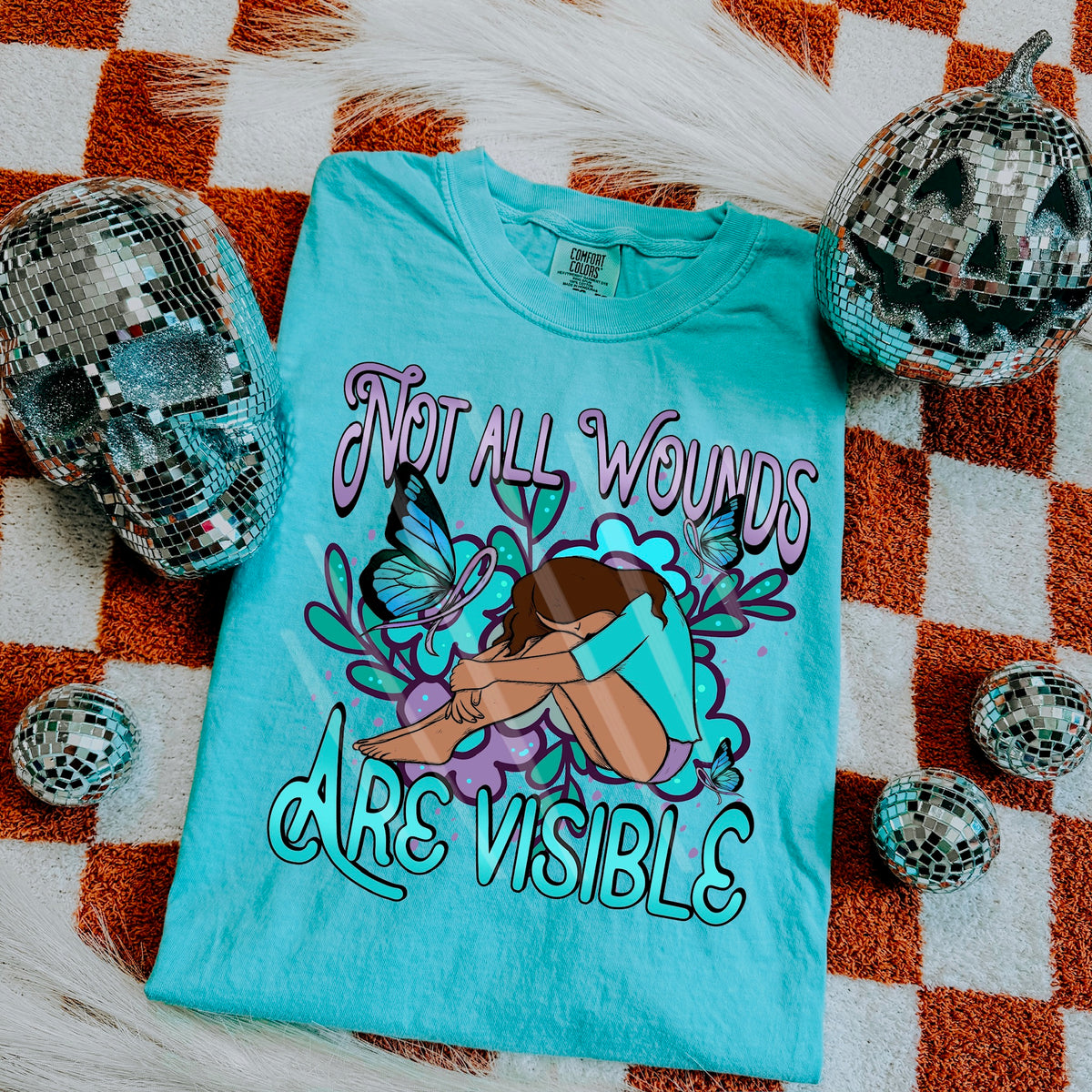 Not all Wounds are visible dark/medium skin tone 113806 DTF Transfer