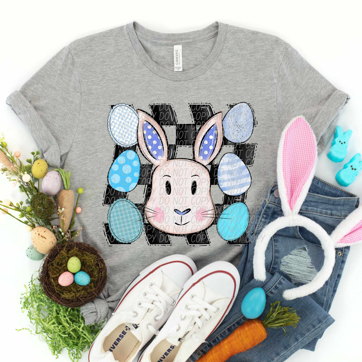 Boy bunny items (CITY) 85023 DTF transfer