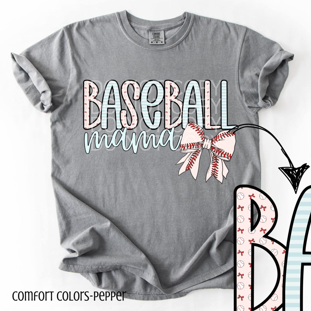 Baseball mama (CSG) 90260 DTF transfer