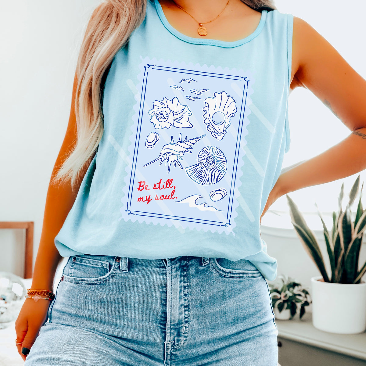 Be Still My Soul Sea Shells 110652 DTF transfer