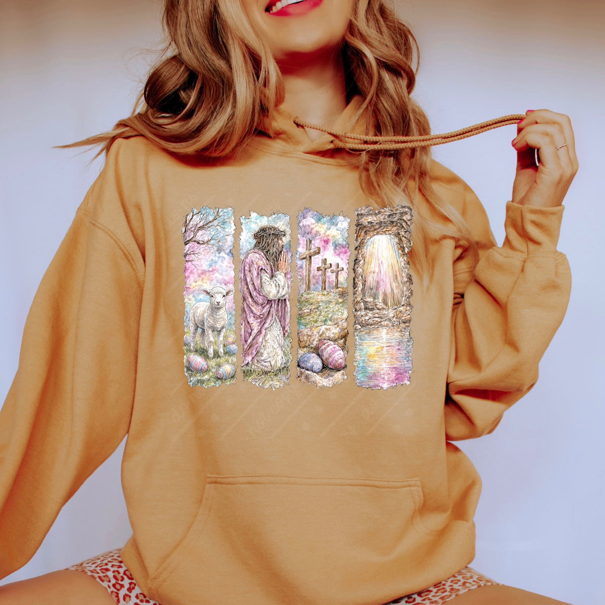 Pastel Easter Brushstrokes DTF transfer