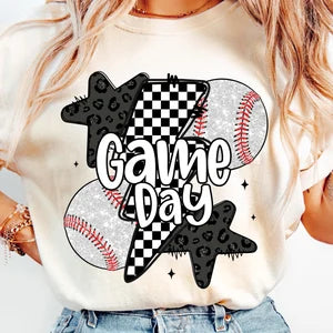 Game day retro baseball 85703 DTF transfer