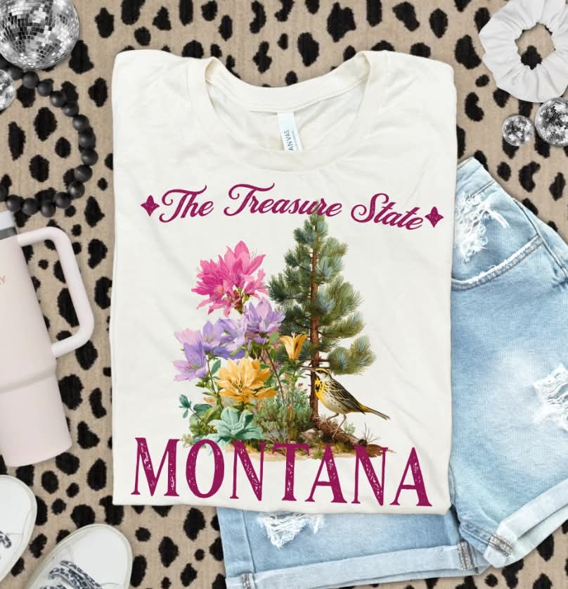 Montana flowers (s&g) DTF Transfer