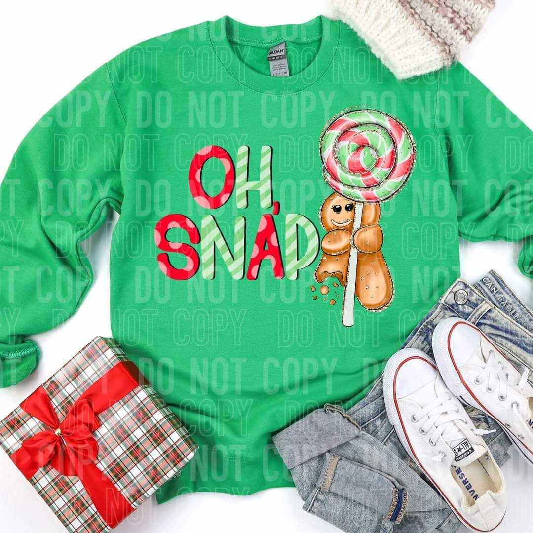 Oh snap gingerbread (SBB) 64670 DTF transfer