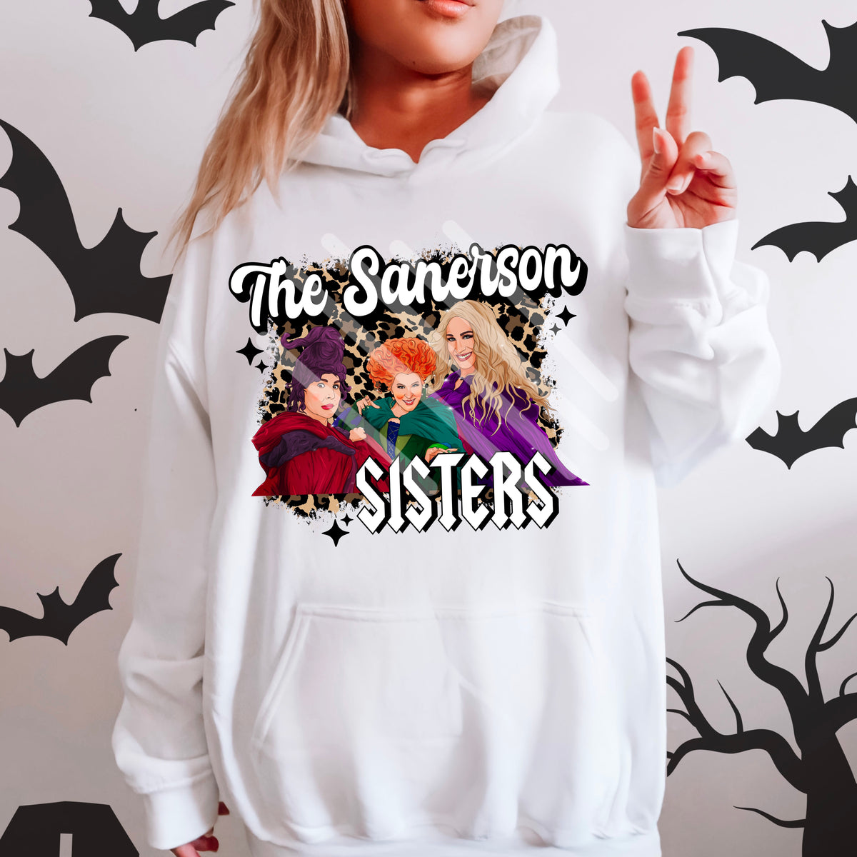 The Sisters leopard print exclusive DTF transfer