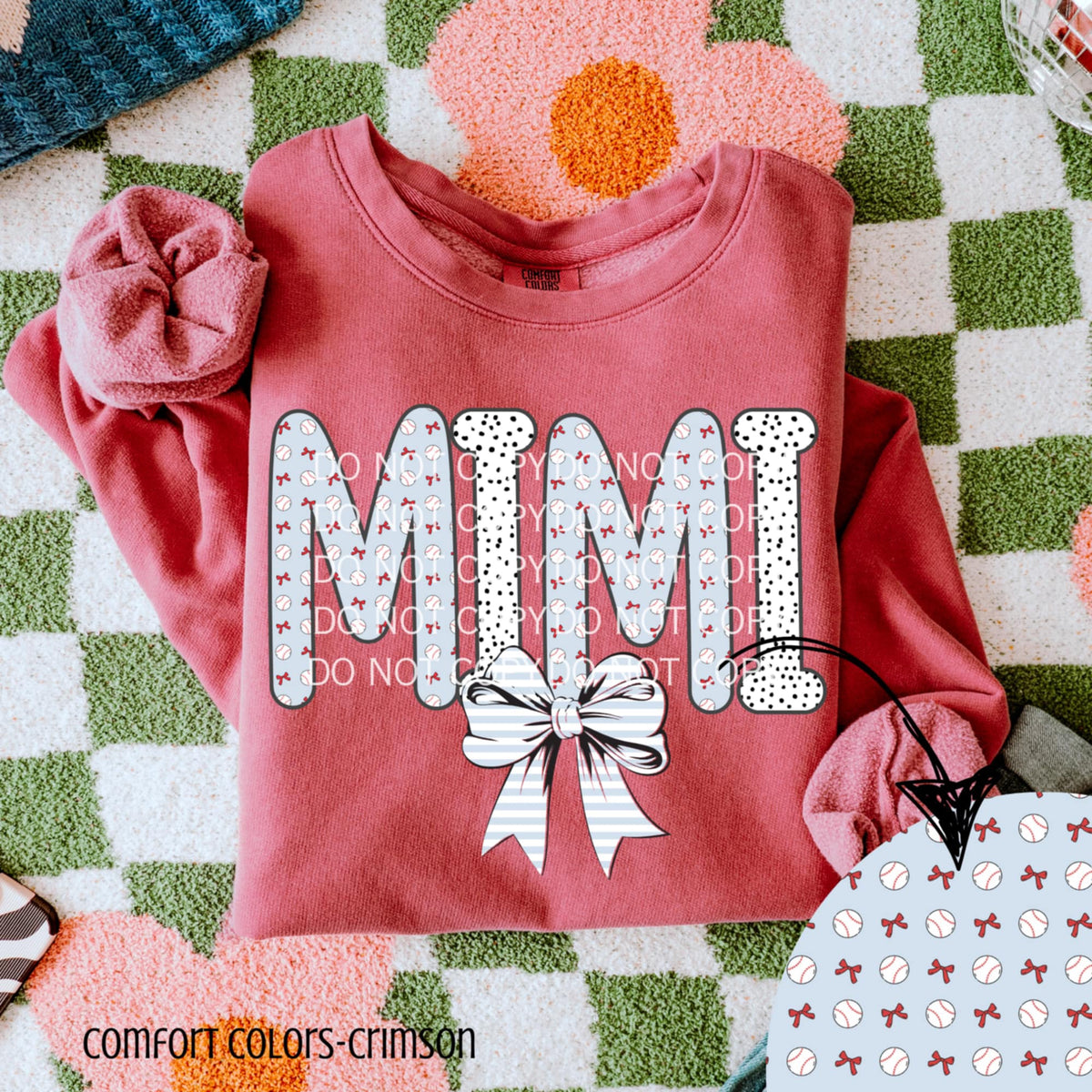 Mini baseball letters (CSG) 90200 DTF transfer