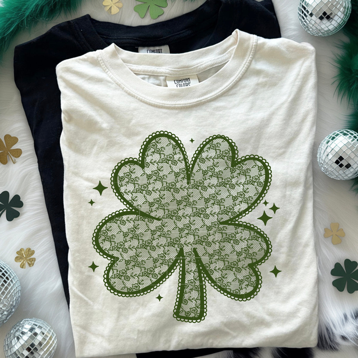 Lace shamrock green (CSC) DTF transfer