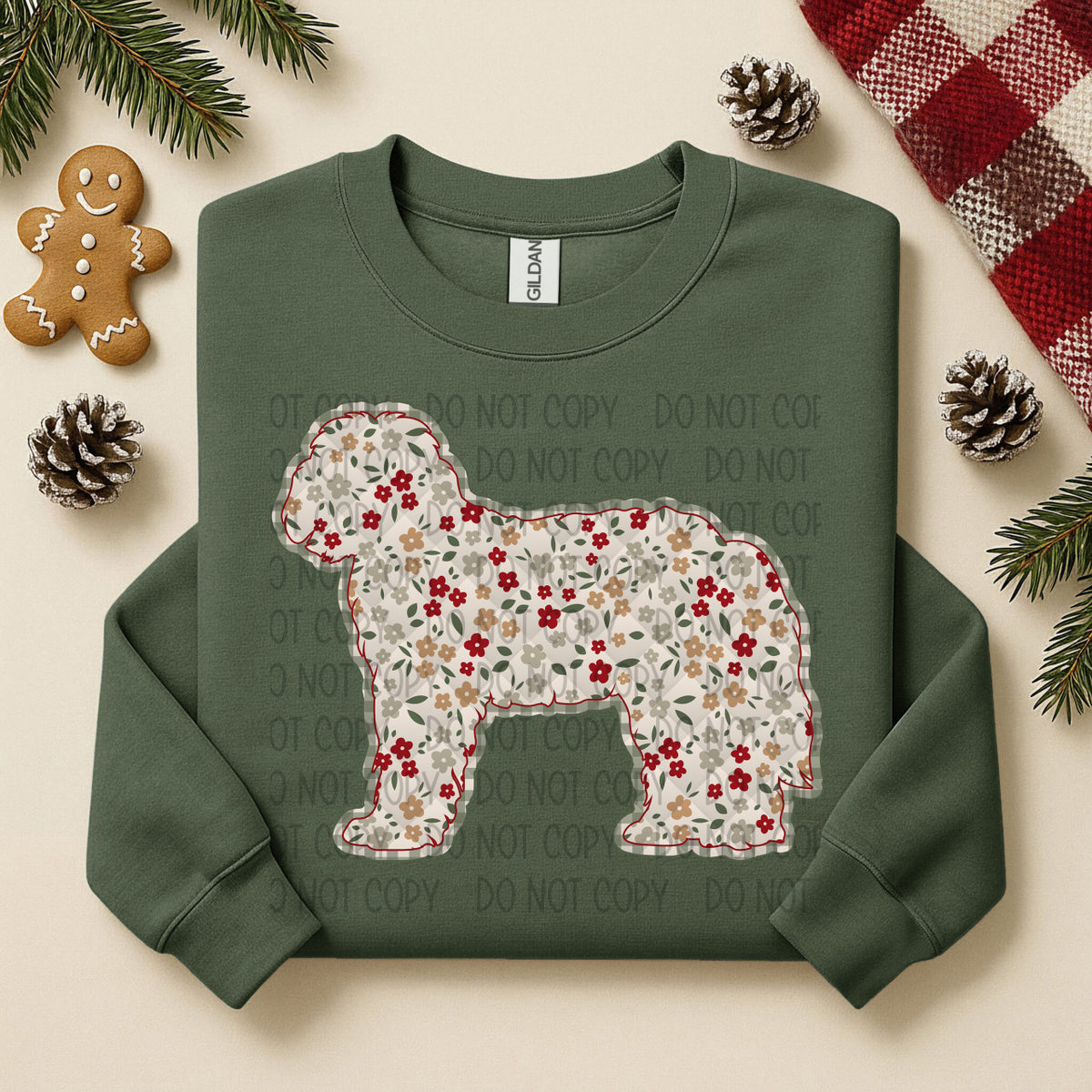 Bernedoodle Floral (SWD) DTF TRANSFER