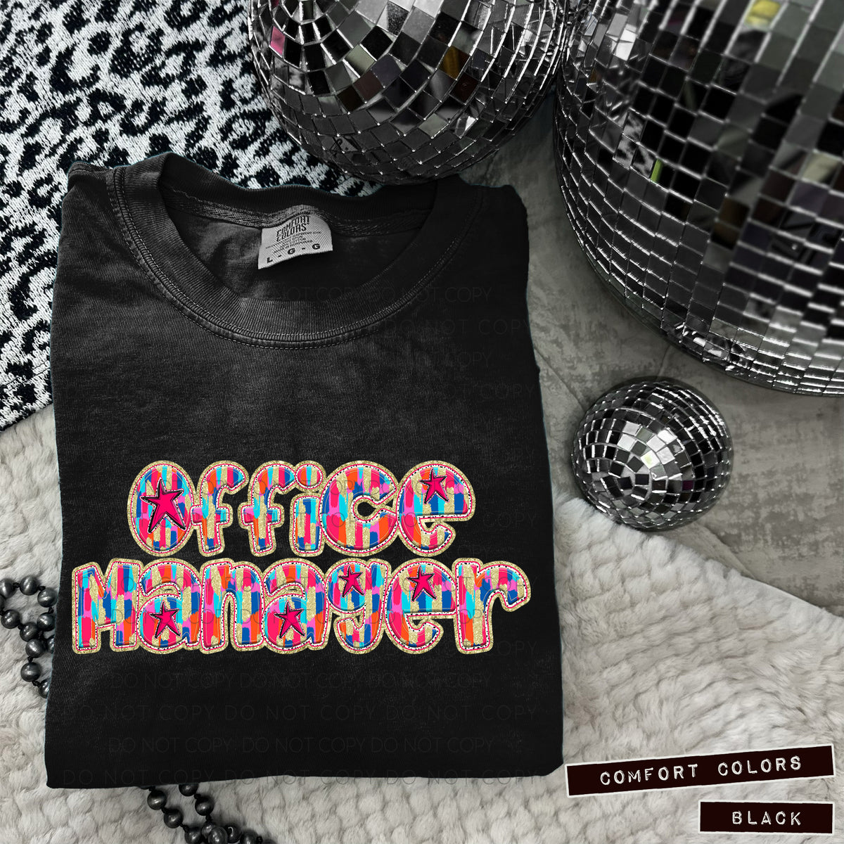 Office Manager Tutti Brushstrokes (Caplinger) DTF transfer