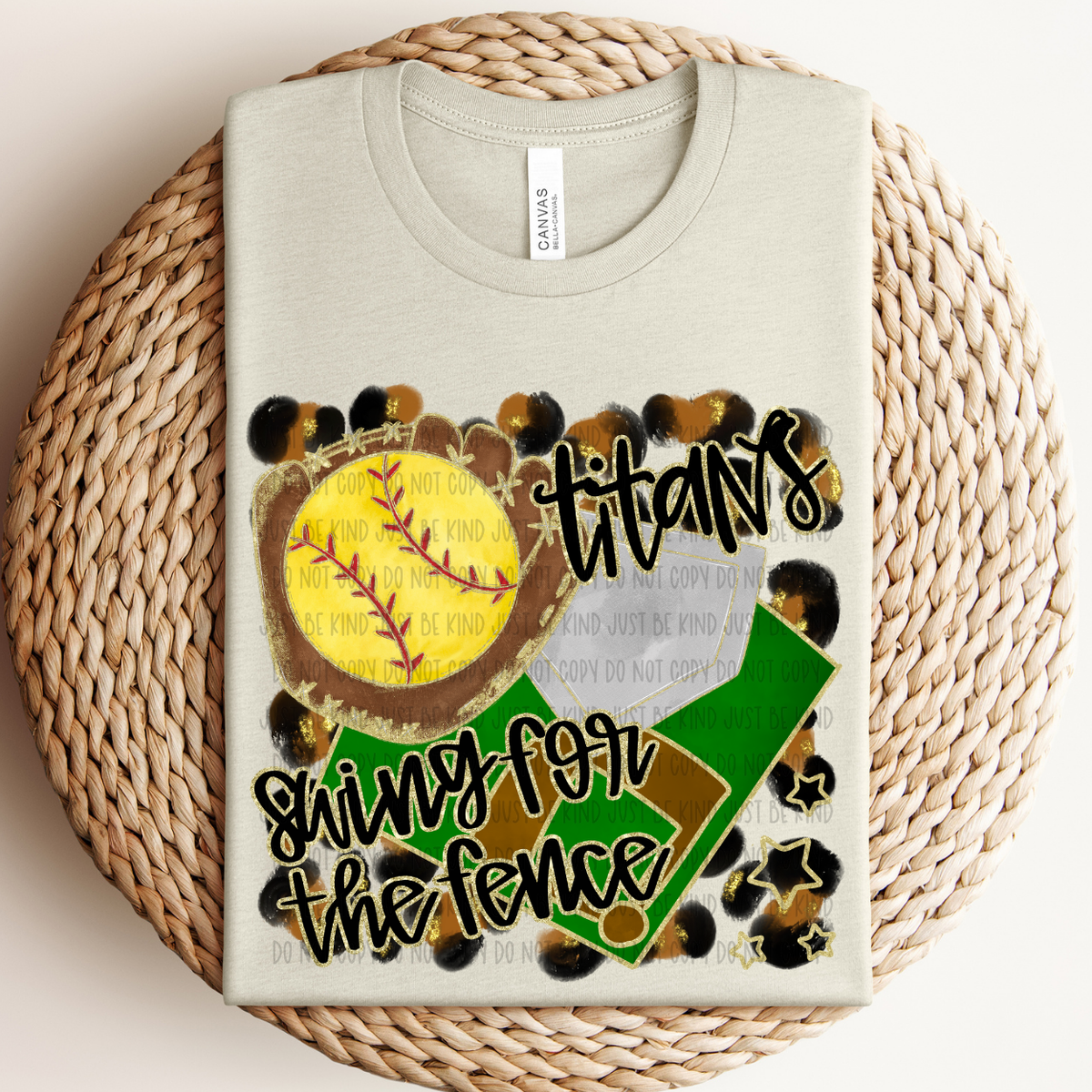 Softball Titans For The Fence (Caplinger) 83517 DTF Transfer