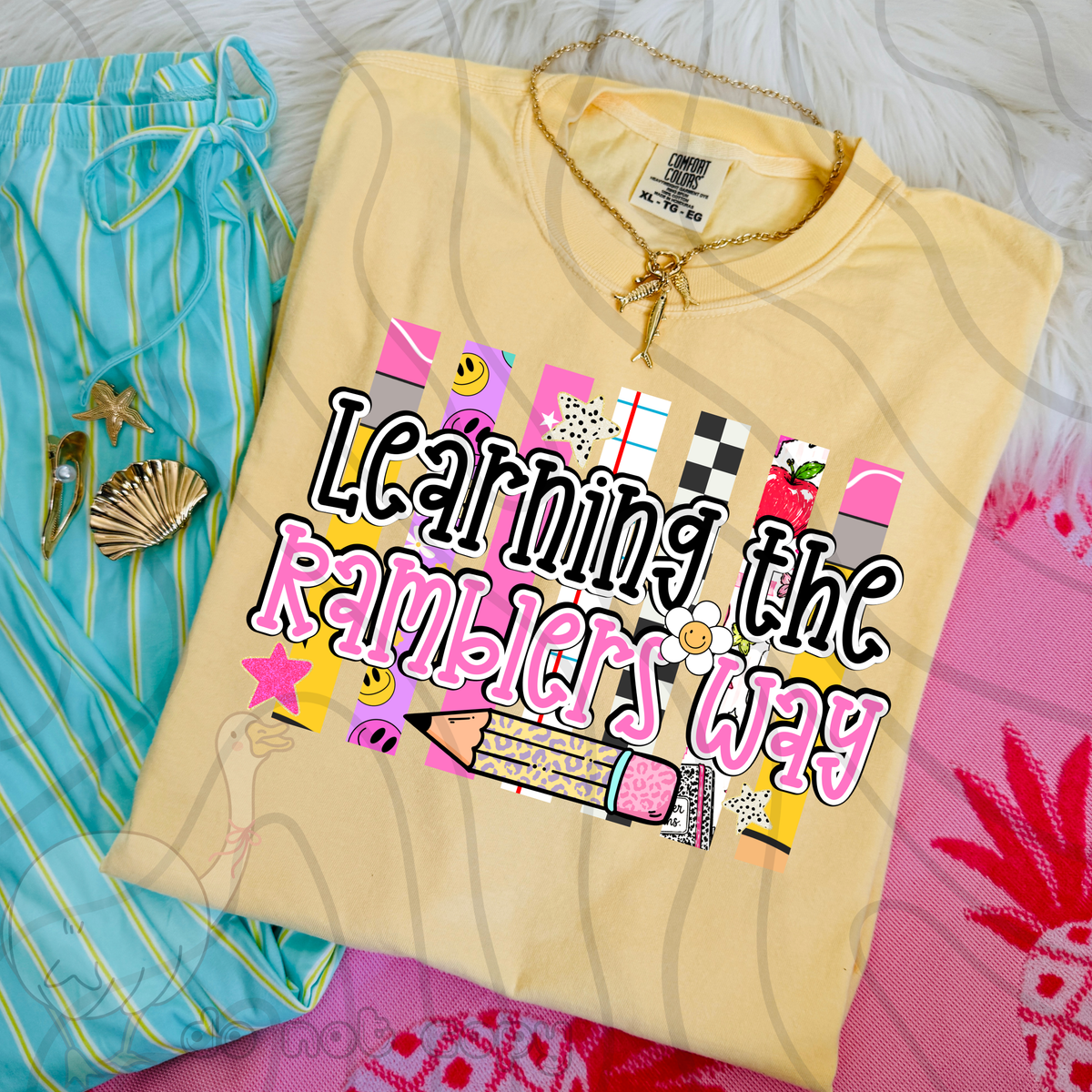 Learning the ramblers way school stripes (DKD) DTF Transfer