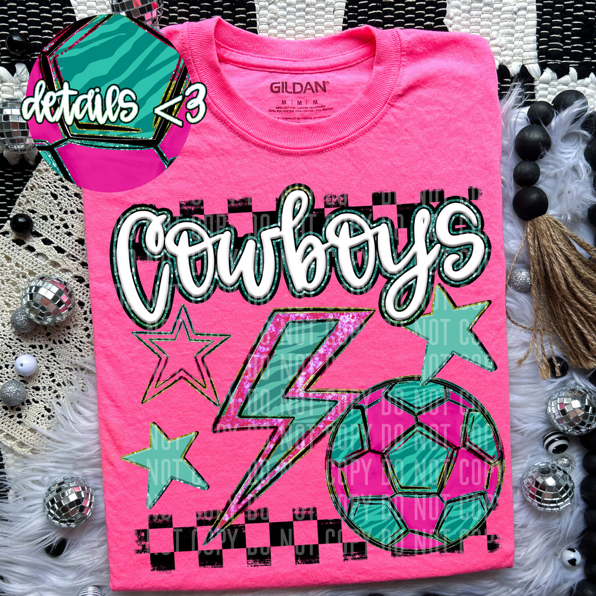 Cowboys Rainbow Soccer (Caplinger) 97438 DTF transfer