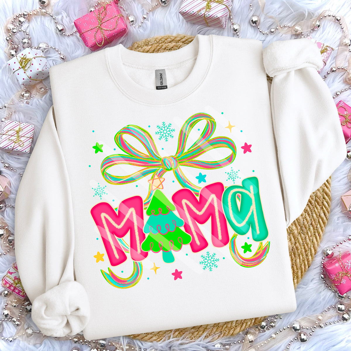 Mama Tree and bow 114264 DTF transfer