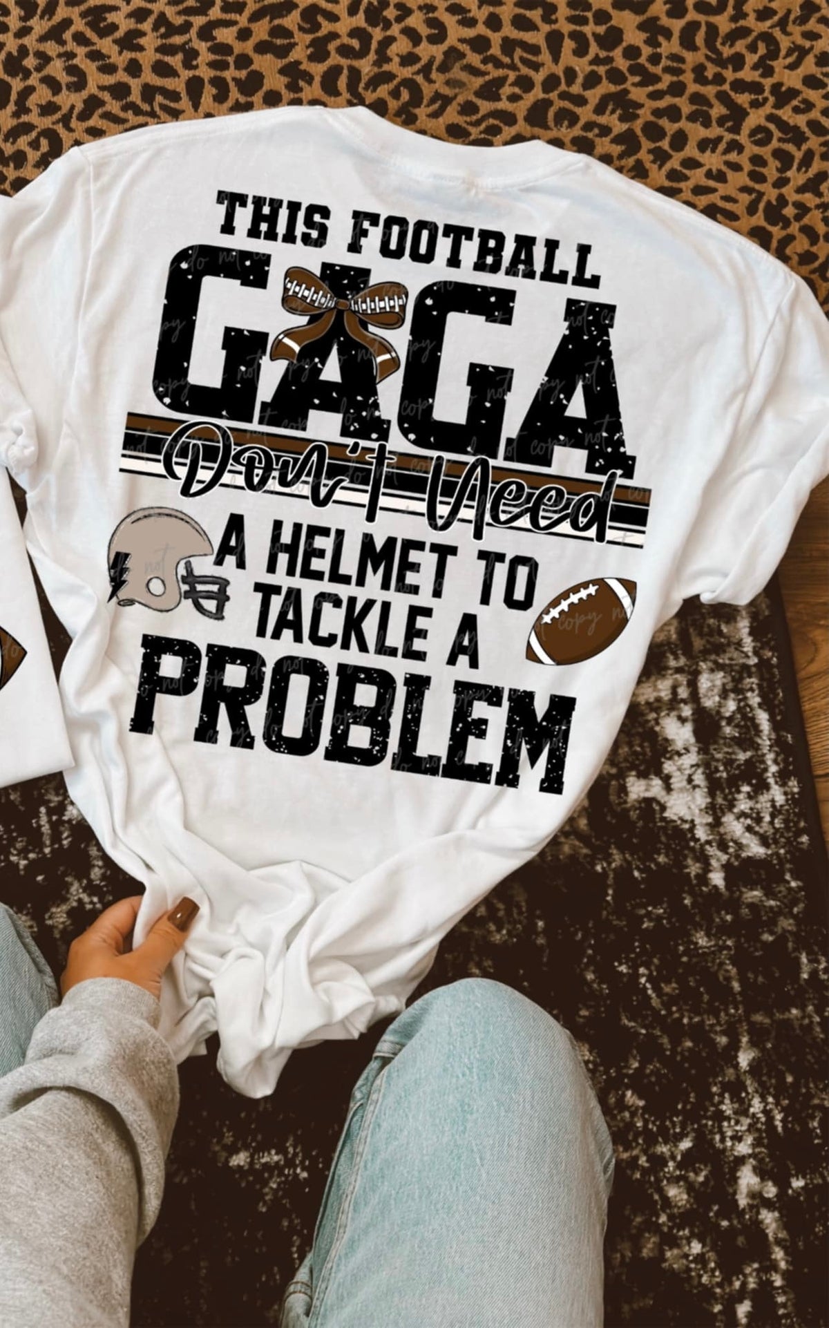 This football gaga don’t need a helmet to tackle a problem BOW (VIRGO) 94461 DTF transfer
