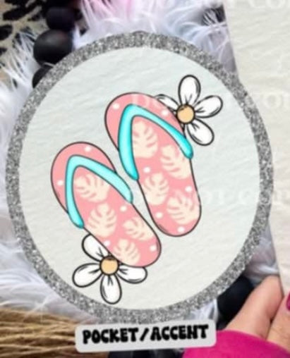 Life is better in flip flops pocket (Linda) 99731 DTF transfer