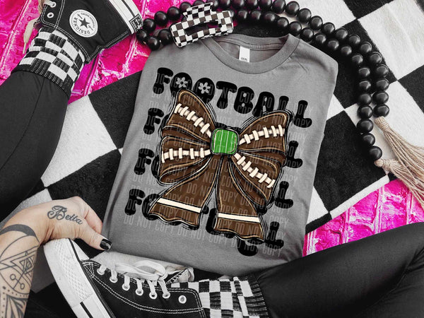 Football stacked bow (caplinger) 52917 DTF transfer