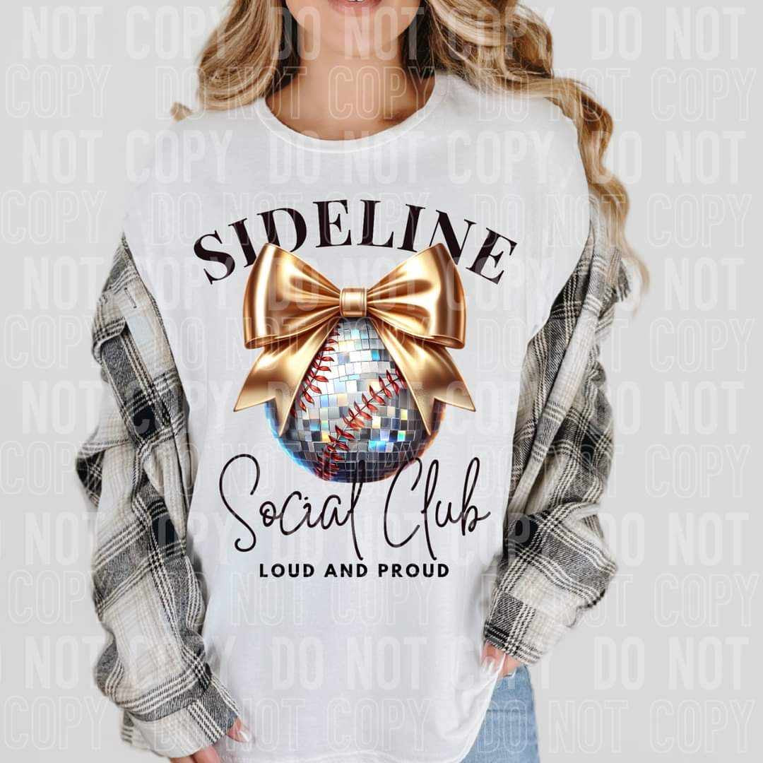 Sidelines social club baseball (SBB) 58723 DTF transfer