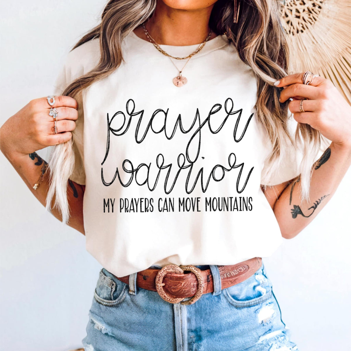 Prayer warrior BLACK (SDD) 92301 DTF transfer