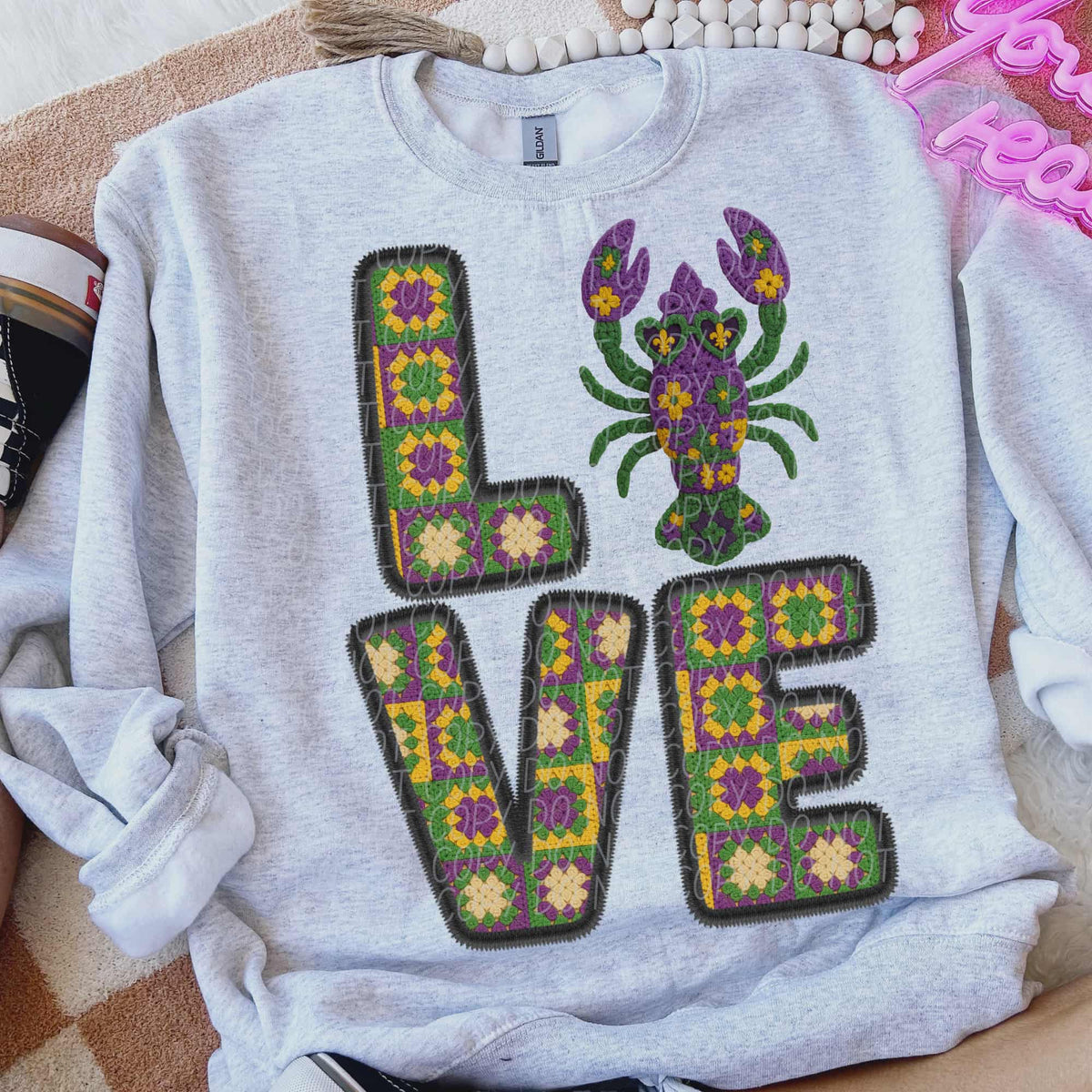 Love with crawfish (city) DTF Transfer