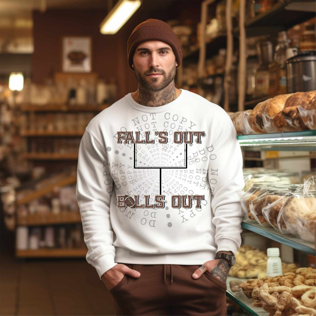 Falls out balls out goal (LANE) 53854 DTF transfer