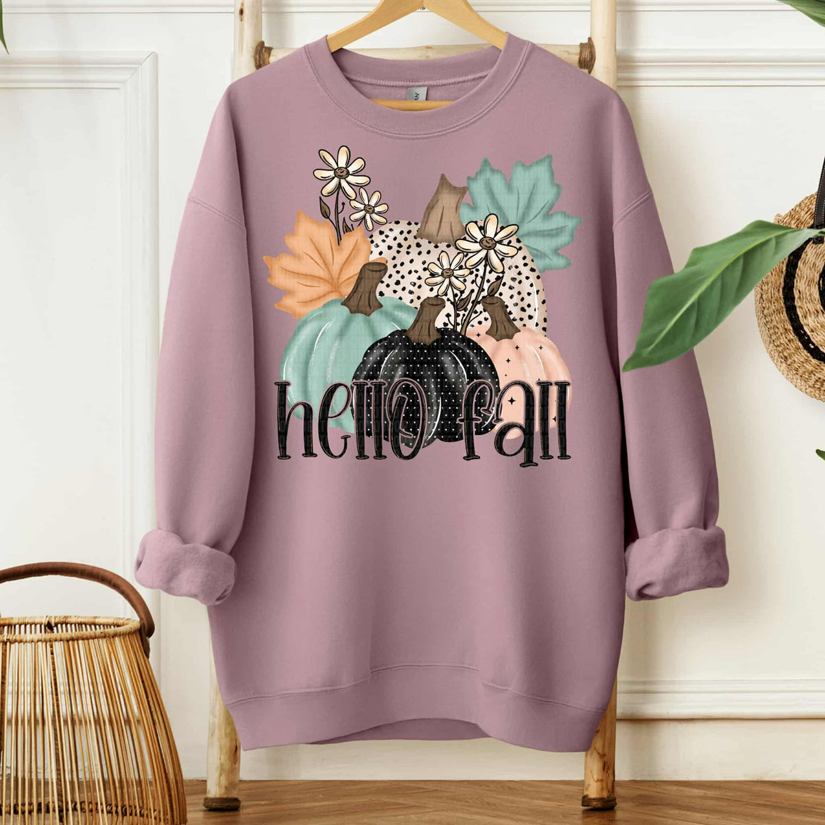 Hello Fall pumpkins (SDD) DTF transfer