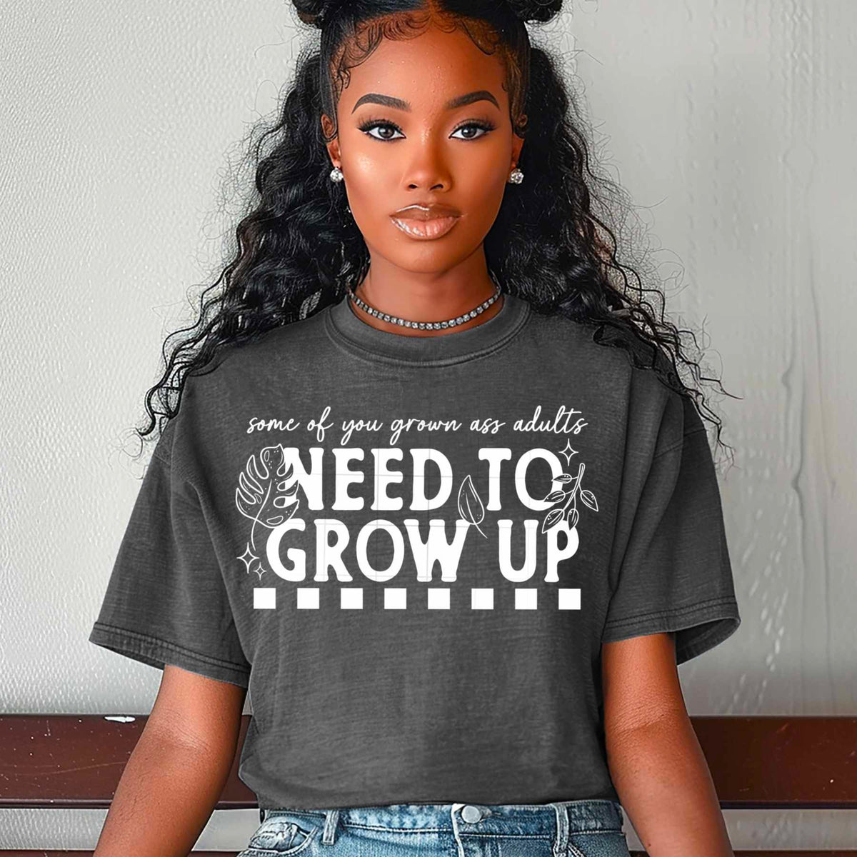 Some of you grown ass adults need to grow up WHITE (CSC) 79491 DTF transfer