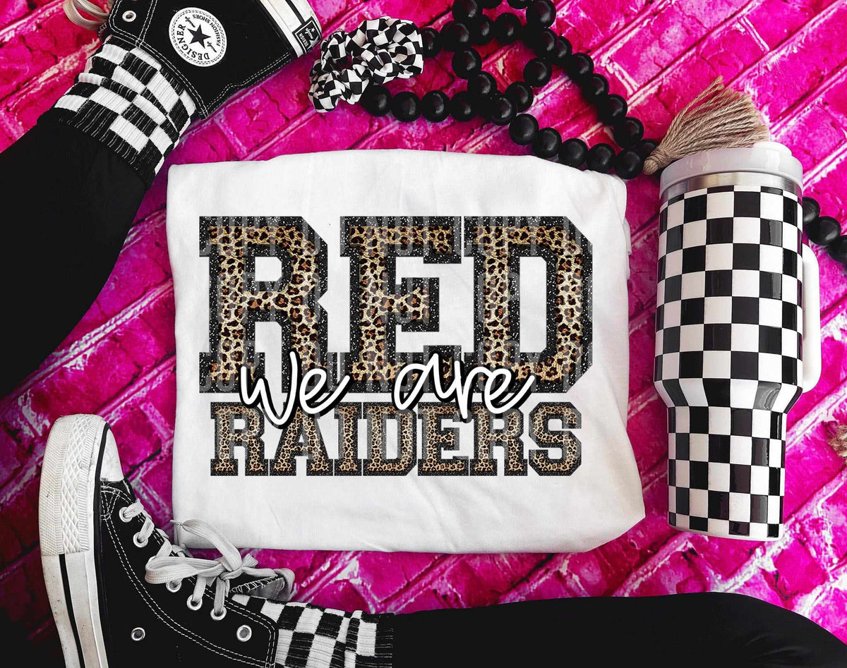 We are red raiders leopard filled (caplinger) 70957 DTF transfer