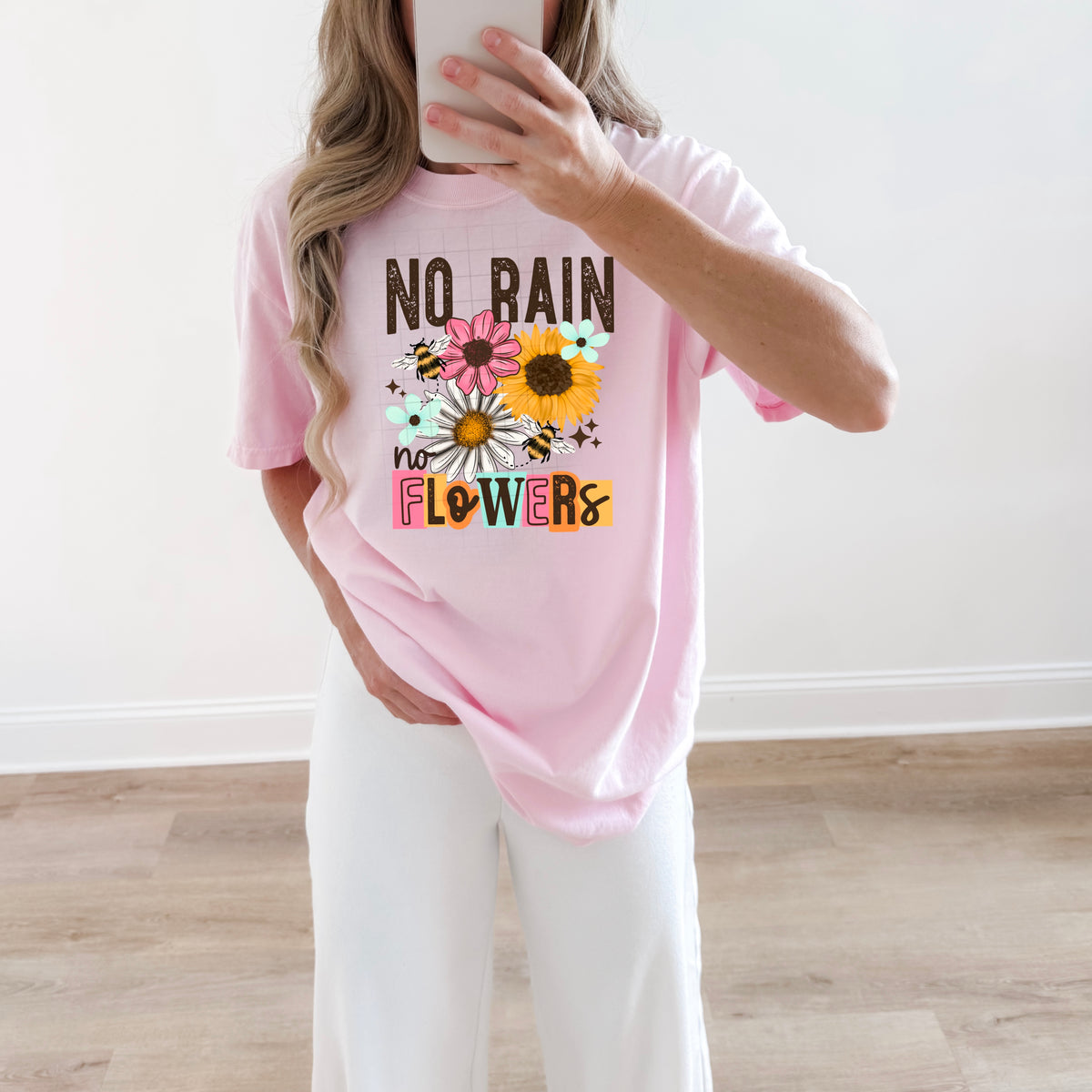 No rain no flowers (csc) special DTF transfer