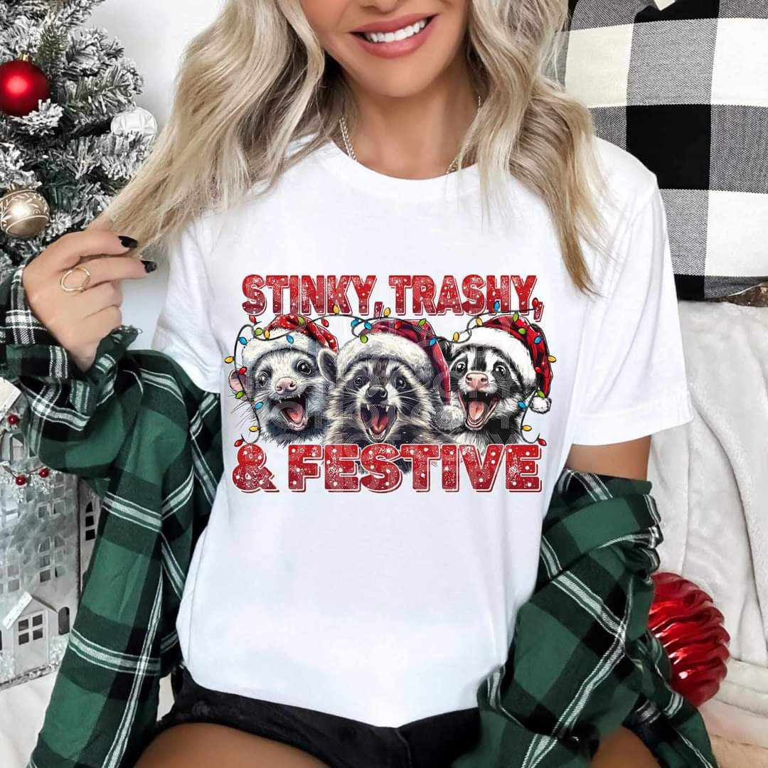 Stinky trashy & festive (SSD) 65407 DTF transfer