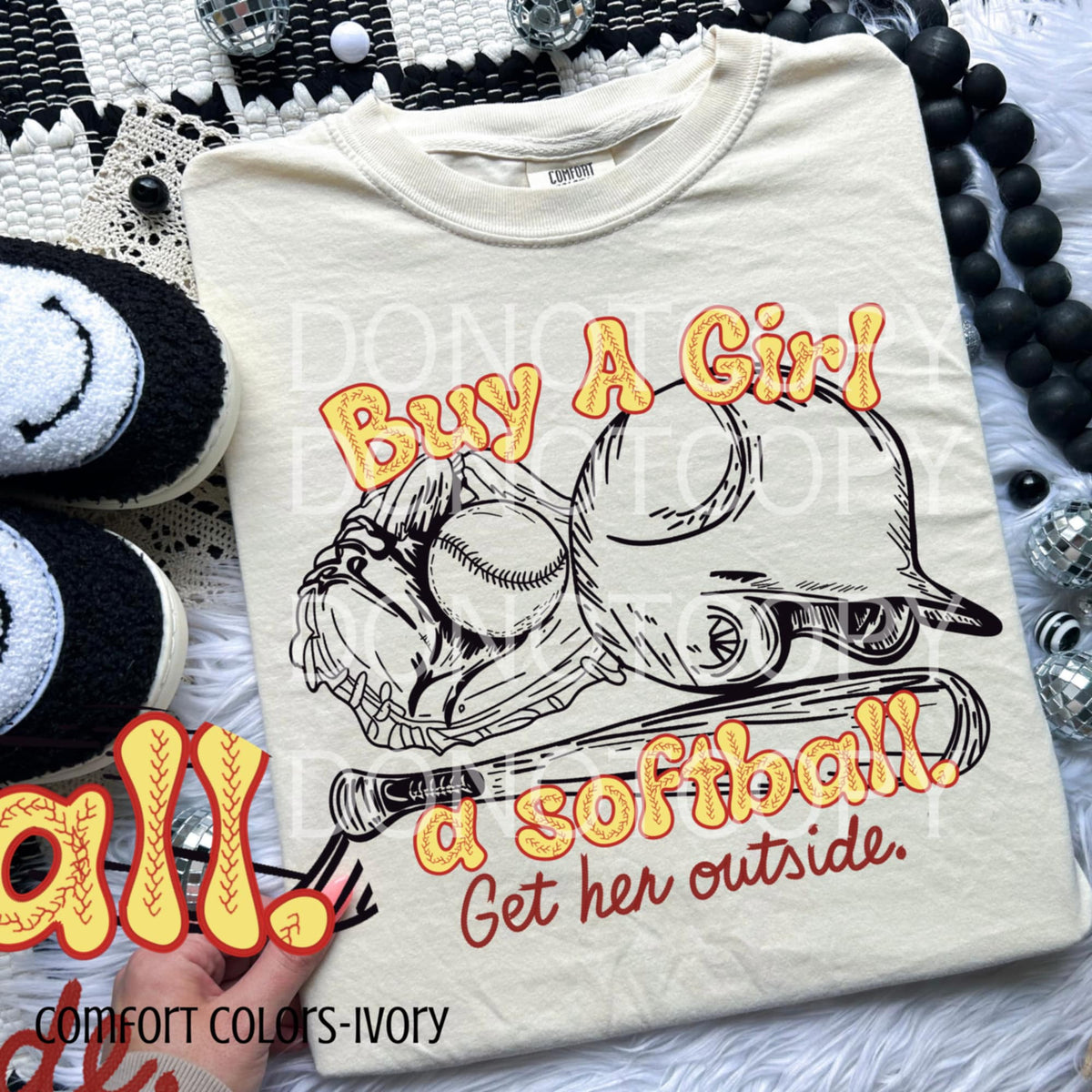 Buy a girl a softball (CSG) 95681 DTF transfer