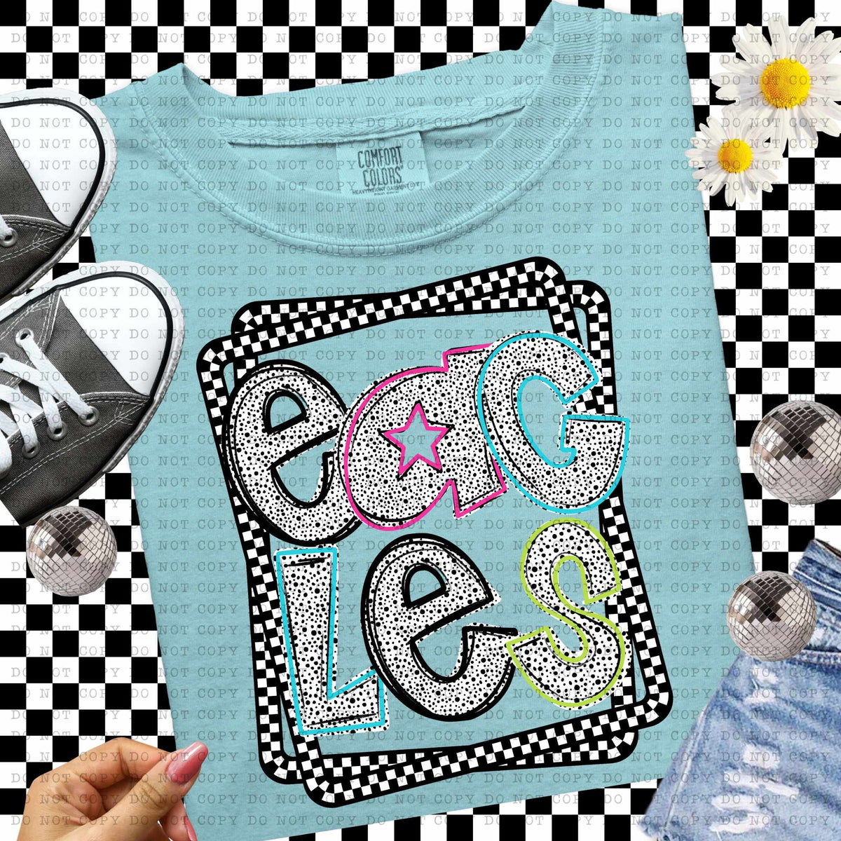 Eagles Dalmatian filled mascots (ECHT) 55113 DTF transfer