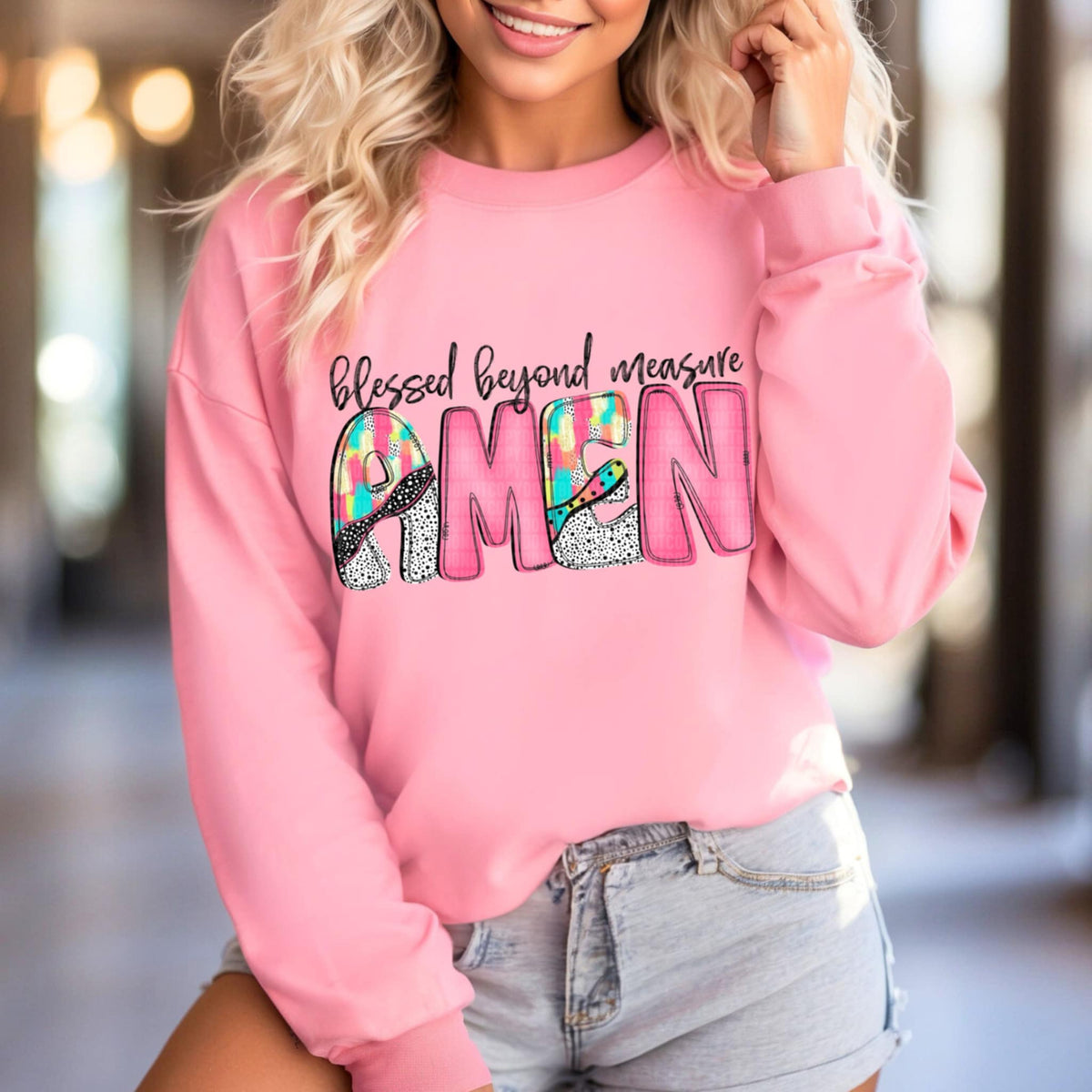 Blessed beyond measure amen (SDD) 97691 DTF transfer