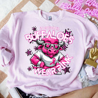 In October buffaloes wear pink mascot 60028 DTF transfer