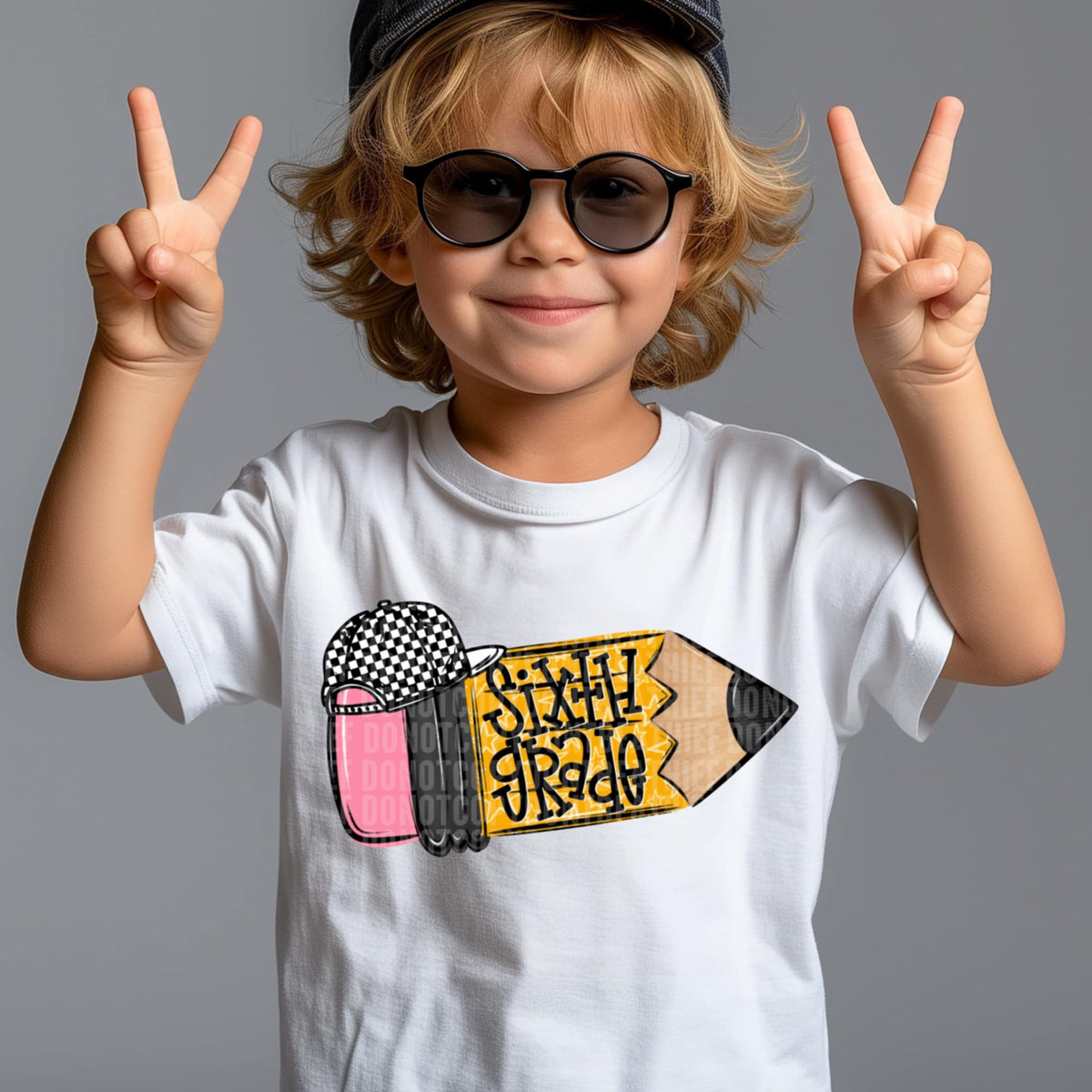 Sixth grade pencil BOY (SDD) 107461 DTF transfer