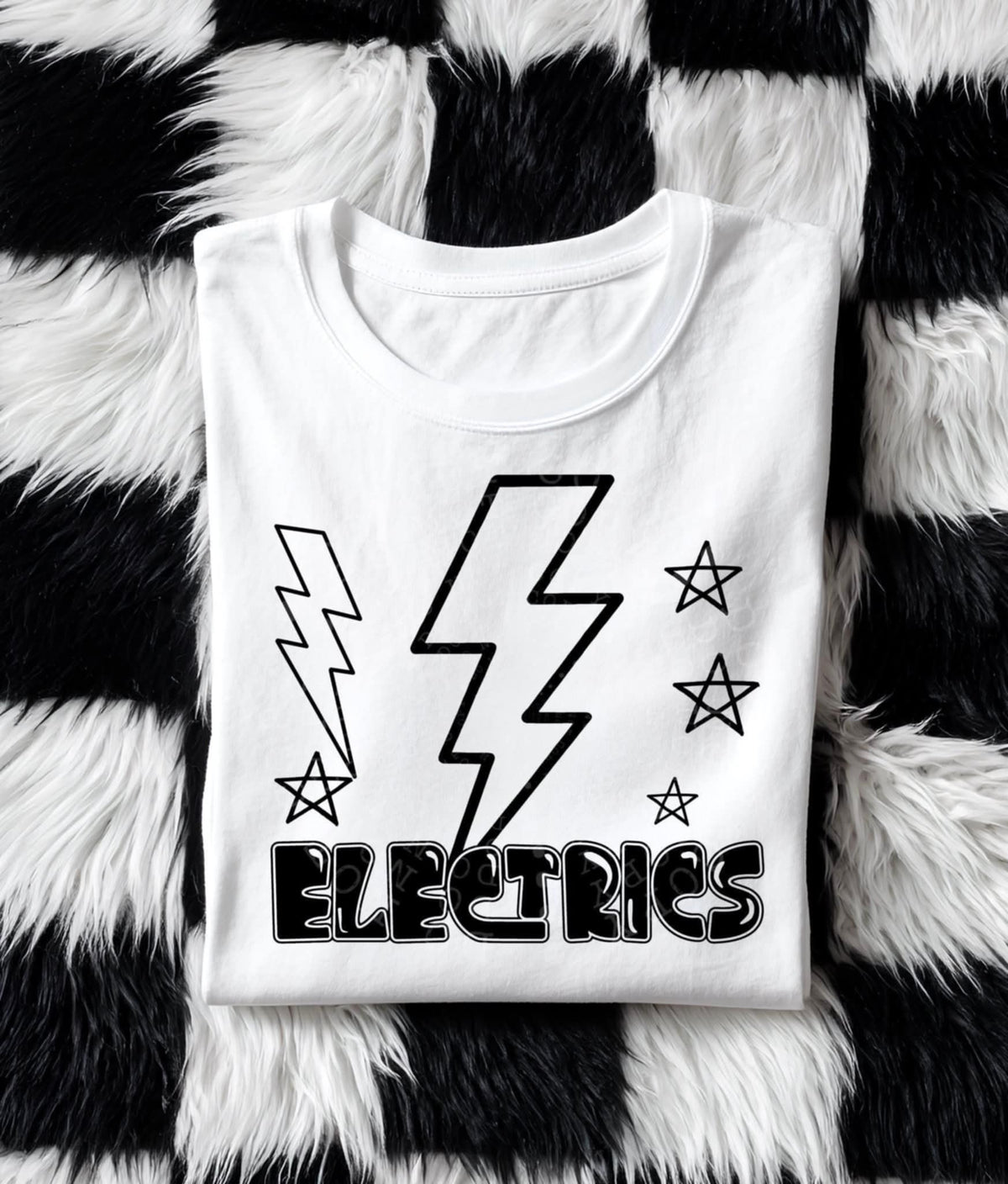 Electrics BLACK (C’s) DTF transfer