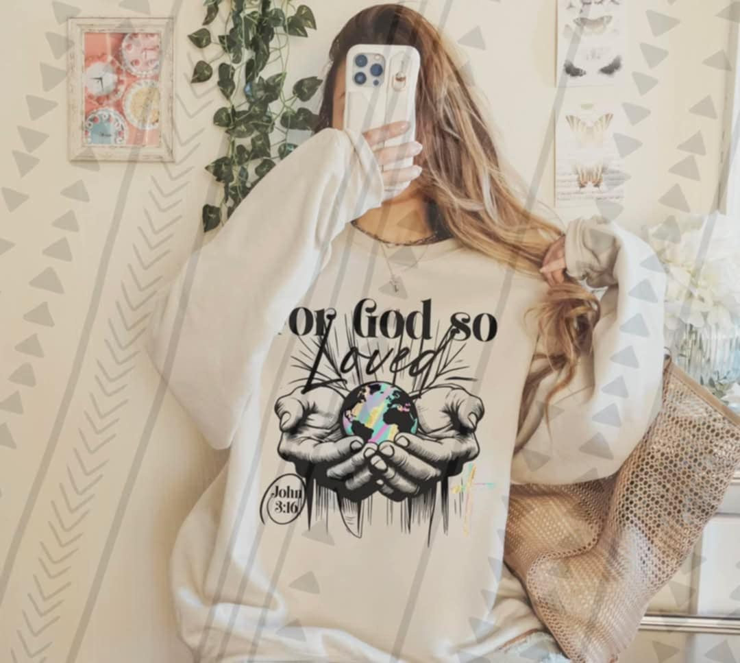 For god so loved earth in hands 91400 TF transfer