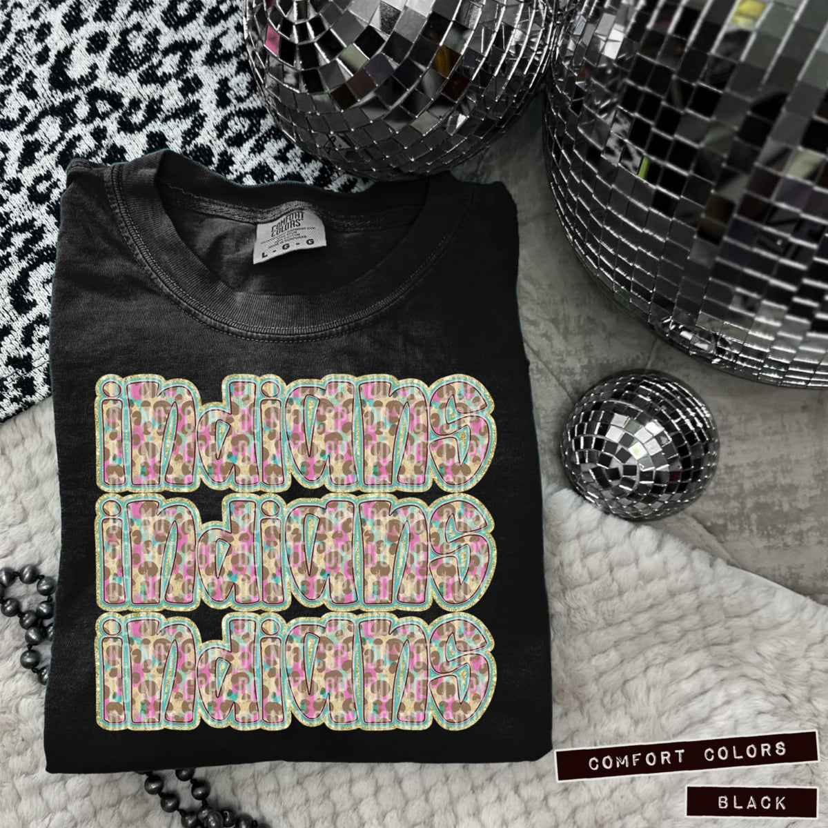 Indians Leopard Stacked (Caplinger) 98547 DTF transfer