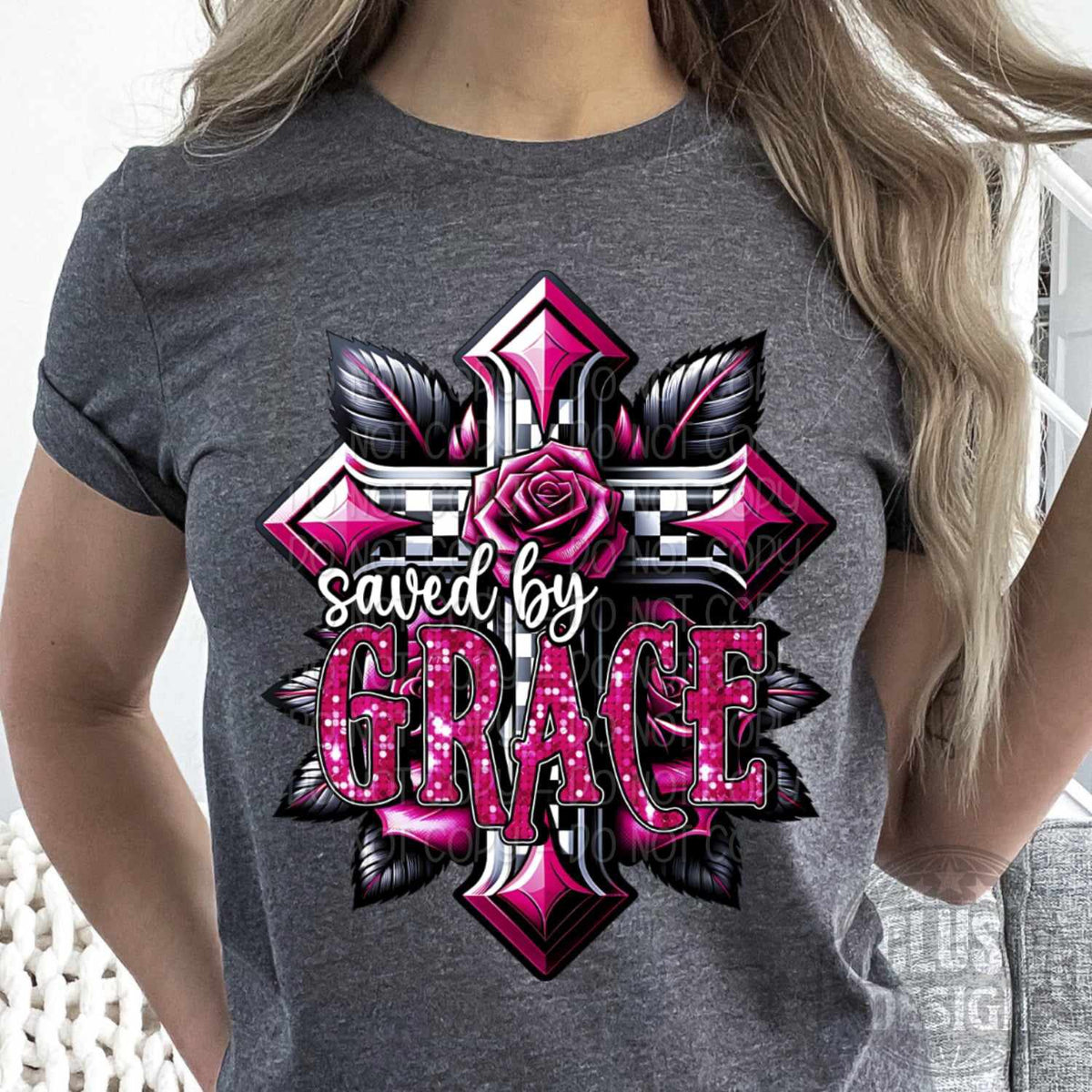 Saved by grace exclusive 79837 DTF transfer