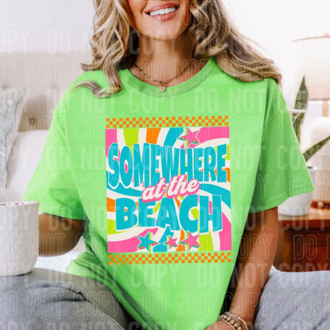 Somewhere at the beach (SBB) 96960 DTF transfer