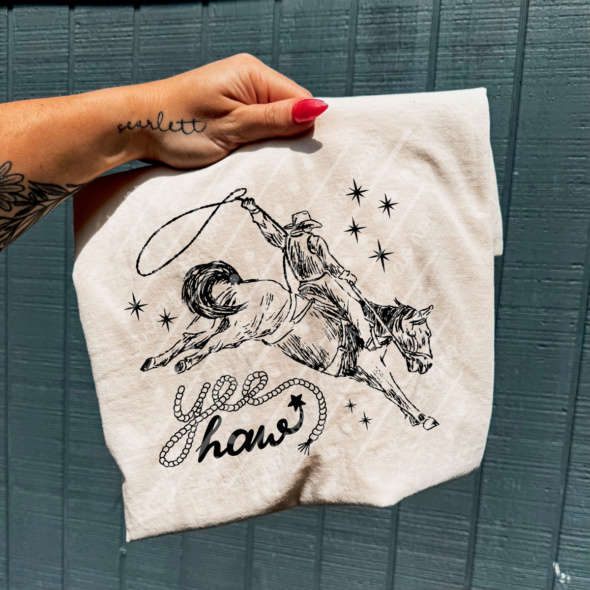 Yeehaw black (OHDD) DTF Transfer