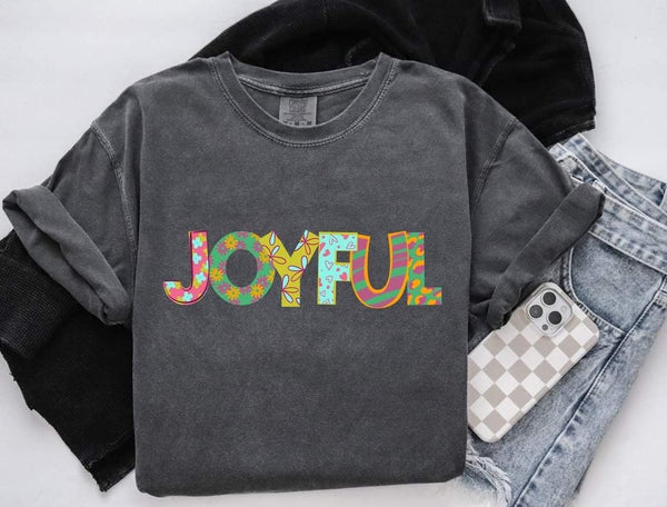 Joyful patterned font (S&G) 60379 DTF transfer