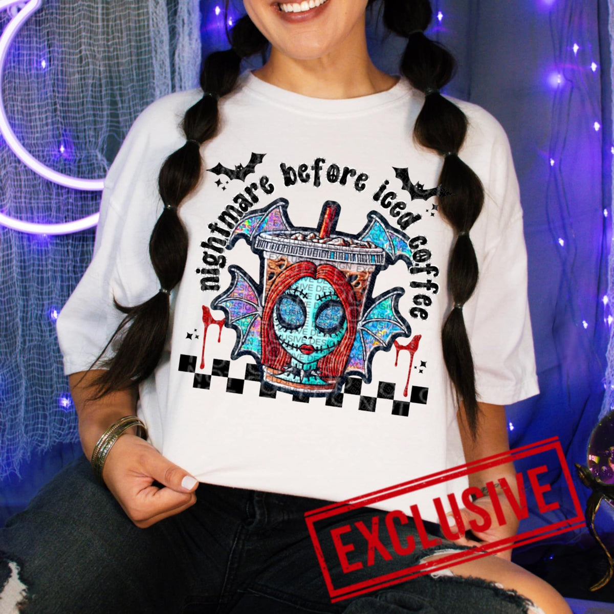 Nightmare before iced coffee exclusive DTF transfer